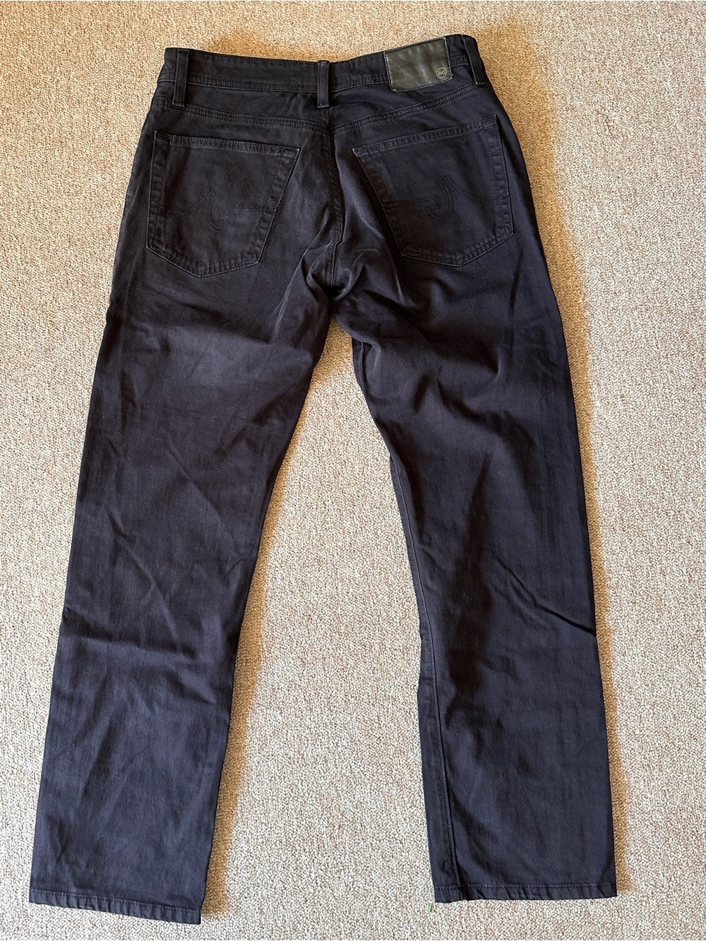 AG Adriano Goldschmied Graduate Tailored Leg Men’s Black Jeans 33x34 Stretch - Picture 11 of 11